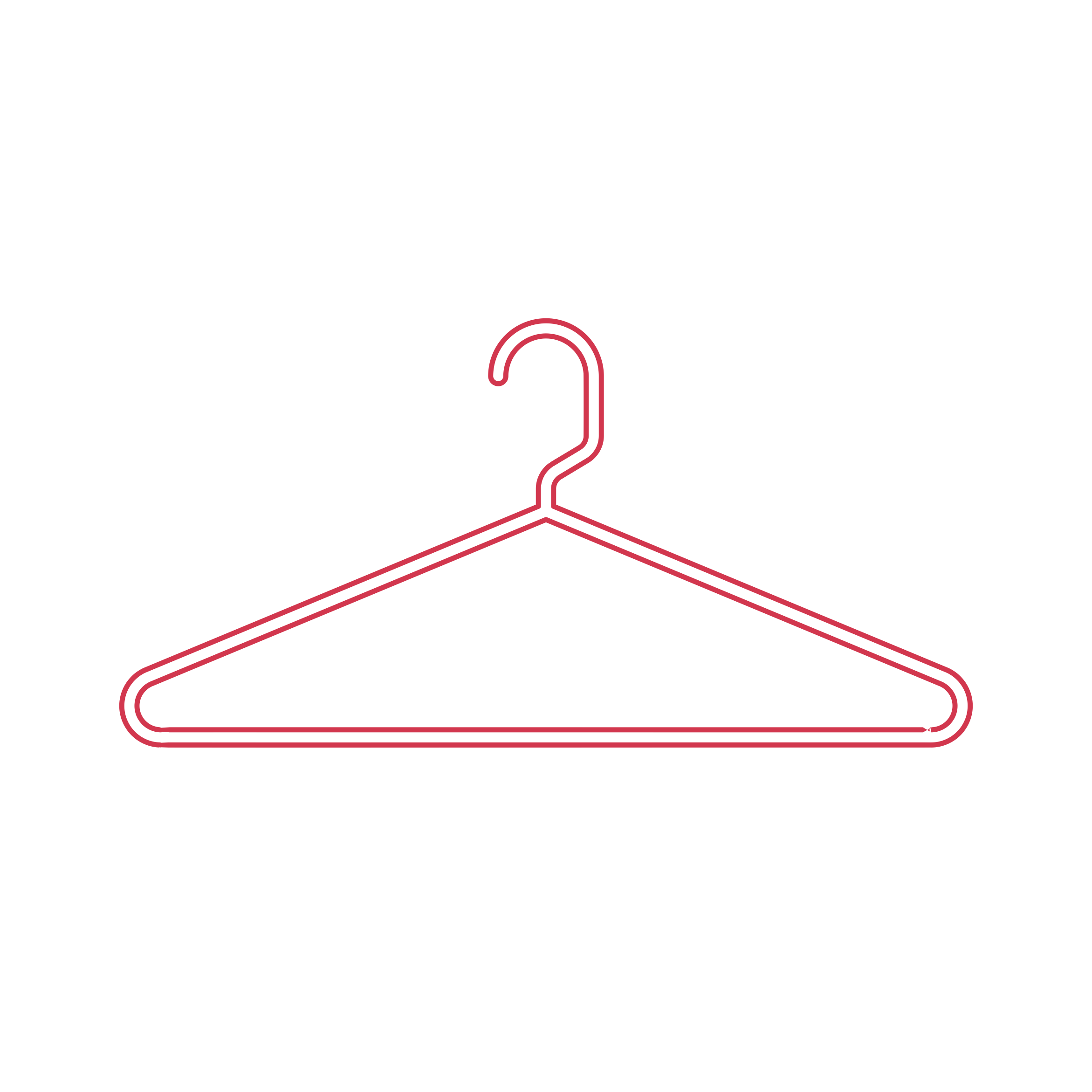 Objects Hangers Heavy Duty Tubular Hanger Simple Line Art Svg Free Vectors